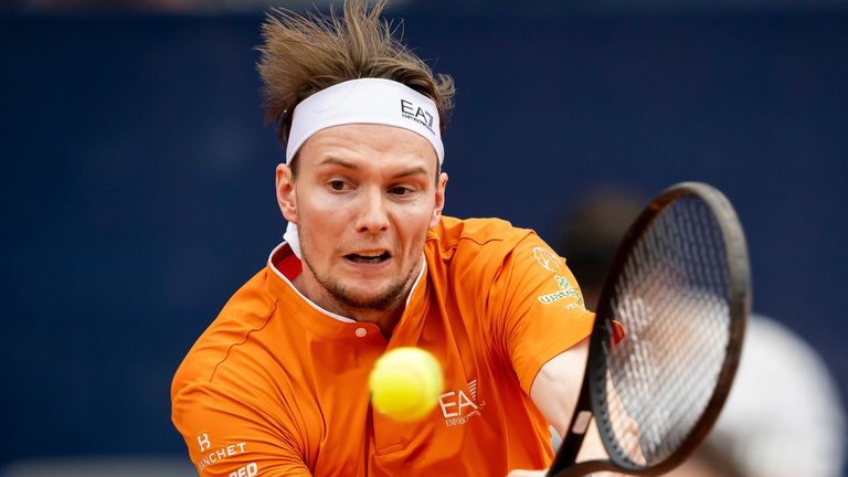 Alexander Bublik of Kazakhstan (Anthony Anex/Keystone via AP)