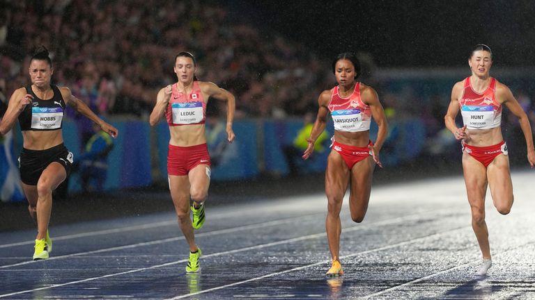 Finishing second in the 100m final at the Commonwealth Games in Glasgow
