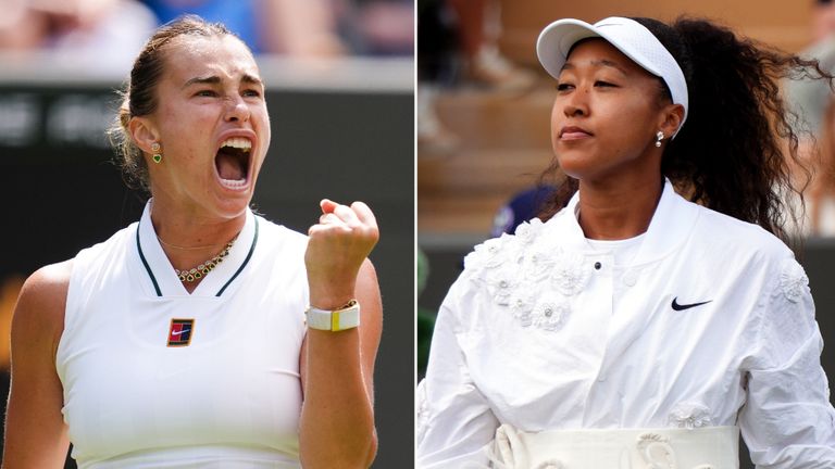 Aryna Sabalenka and Naomi Osaka: Wimbledon