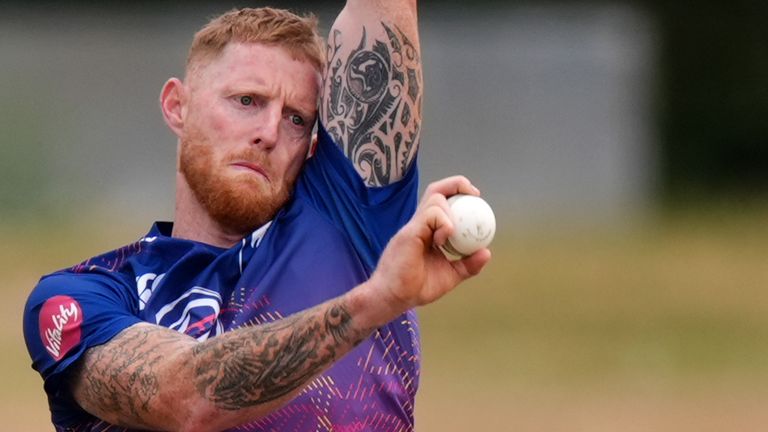 Ben Stokes bowls for Durham in the 2026 Men's Metro Bank One Day Cup (PA Images)