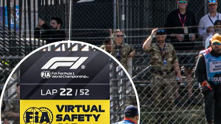 Umbrella causes yellow flag