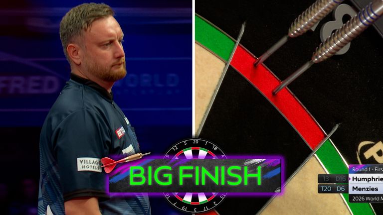 World Matchplay: Cameron Menzies hits HUGE double-double finish against Luke Humphries!