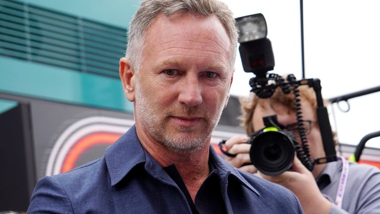 Christian Horner is back in the F1 paddock at Silverstone