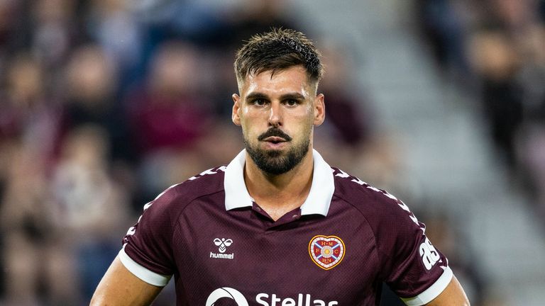 Hearts forward Claudio Braga
