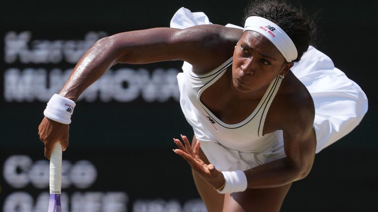 Coco Gauff takes on Karolina Muchova for a place in the Wimbledon women's final 