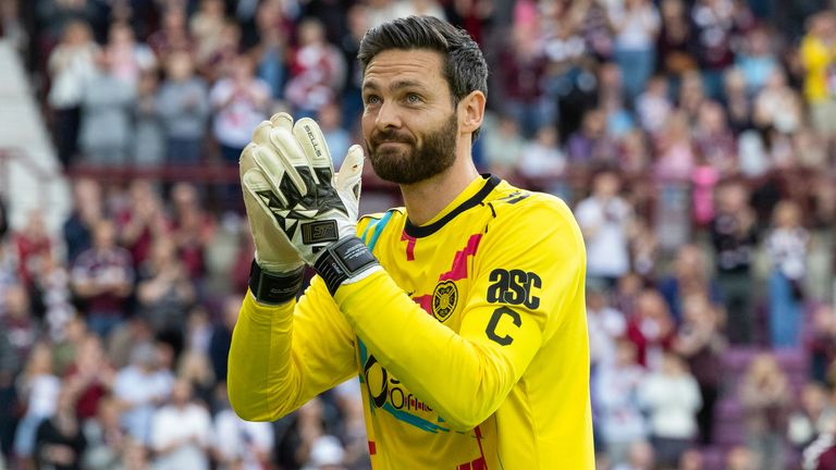 Craig Gordon played for various clubs including Hearts, Sunderland and Celtic 