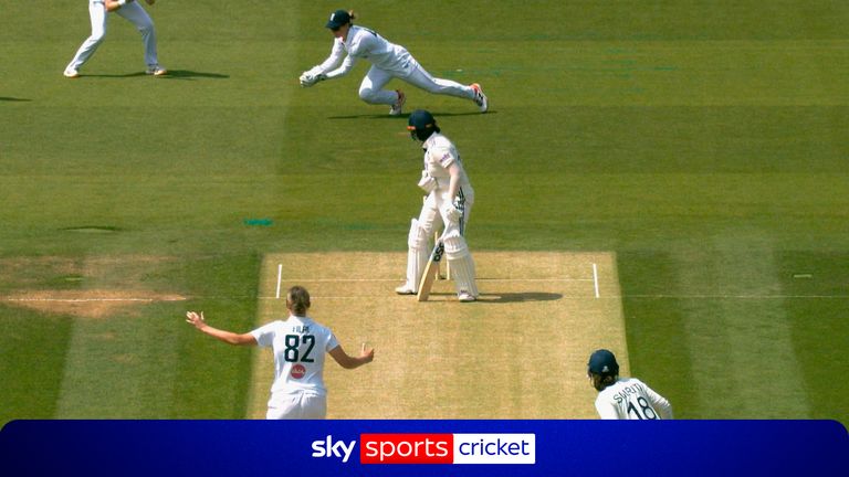 Filer grabs England's first wicket