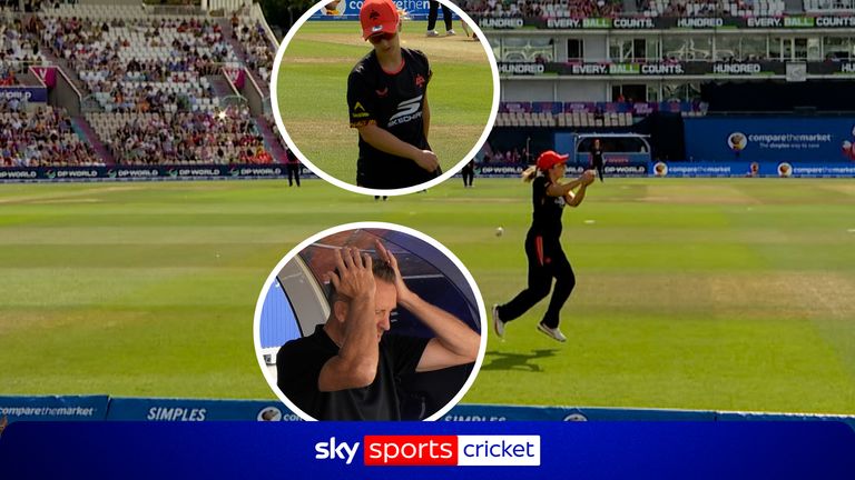 EVA GRAY MISSED CATCH WITH COMMS CAM REAX THUMB