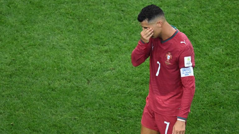 Portugal's Cristiano Ronaldo has played his final World Cup match
