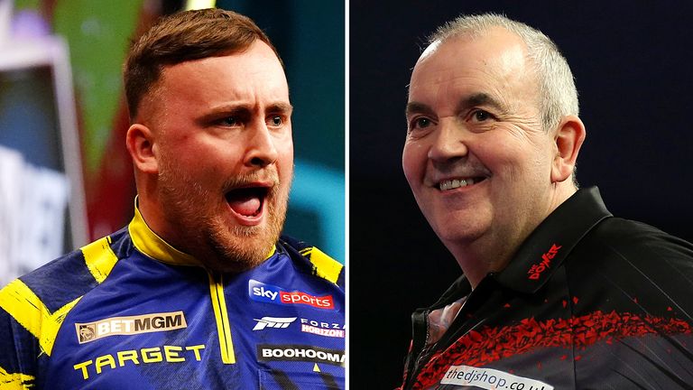 Luke Littler and Phil Taylor