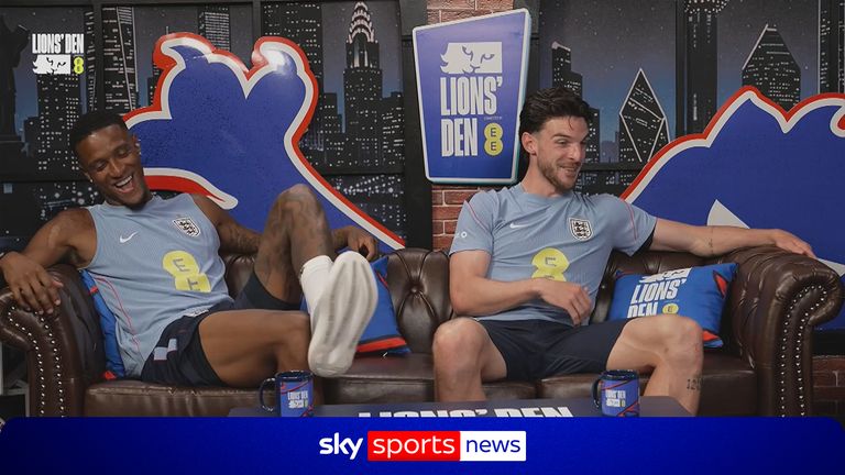 Lions Den: Ezri Konsa rates Decland Rice as England right-back