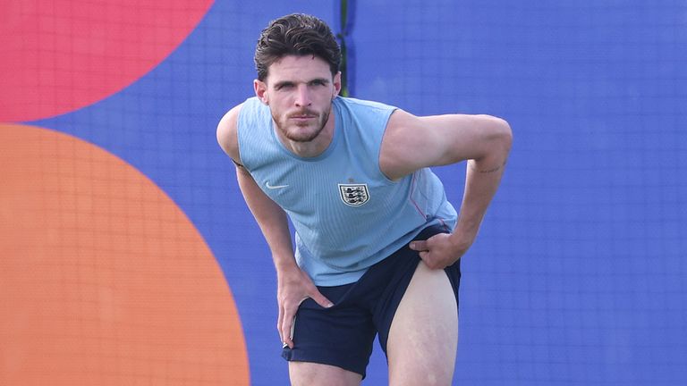 Declan Rice returned to England training on Friday