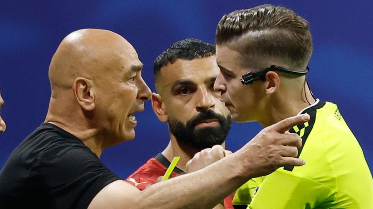 Egypt head coach Hossam Hassan has criticised referee Francois Letexier following the loss to Argentina