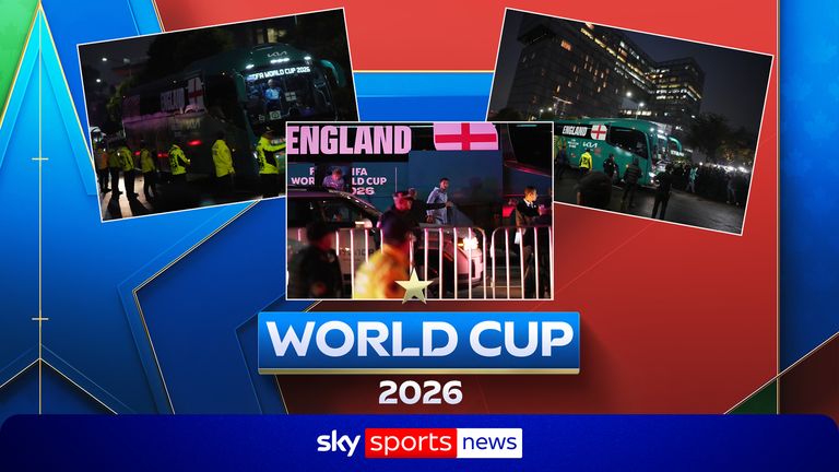 World Cup: England arrive in Mexico under heavy security
