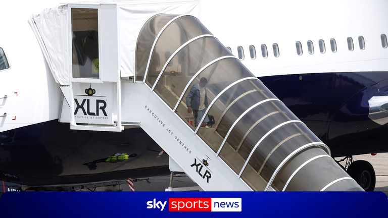England players arrive back home after World Cup farewell