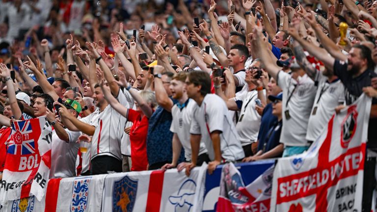 Wonderwall was booed by England fans after they beat DR Congo in Atlanta