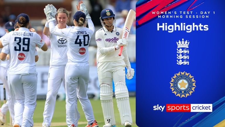 ENGLAND VS INDIA MORNING SESSION D1 WOMENS TEST HLS THUMB