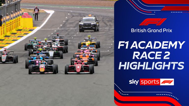 Highlights of the second F1 Academy race at the 2026 British Grand Prix.