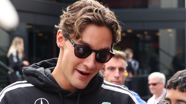 Mercedes driver George Russell (AP Photo/Omar Havana)