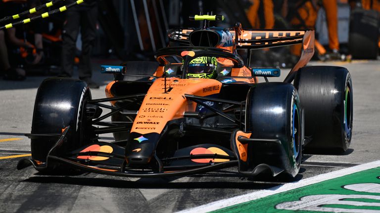 McLaren driver Lando Norris (AP Photo/Denes Erdos,Pool)