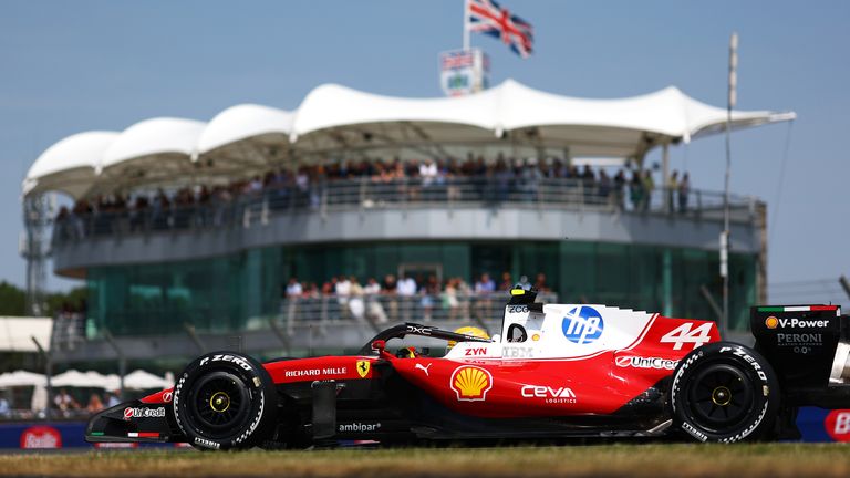 Lewis Hamilton at the British GP