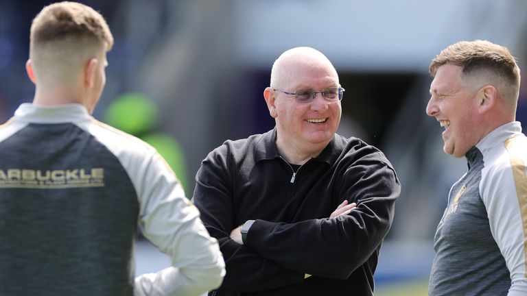 John McGlynn led Falkirk to a top-six finish on their Premiership return 