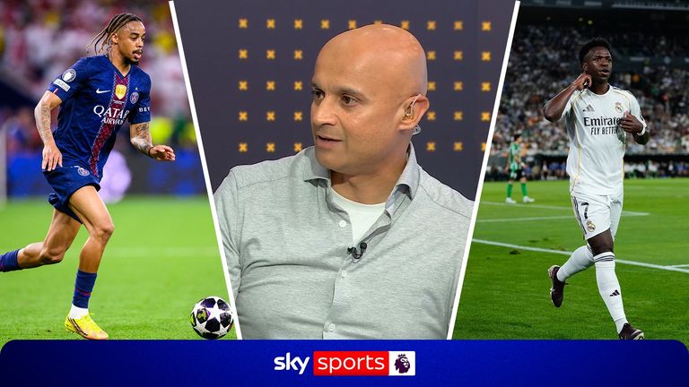 Sky Sports News' Dharmesh Sheth suggests Arsenal might now target PSG's Bradley Barcola after Vinicius Junior opted to remain at Real Madrid beyond this summer.