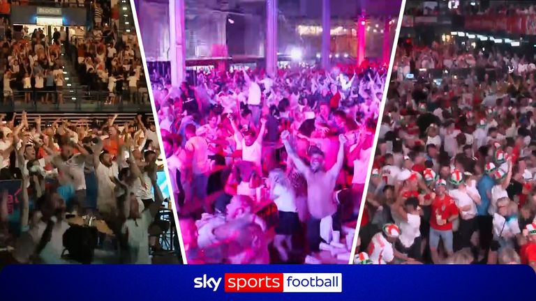Relive the best of the fans reaction as England came from behind to beat Norway in the World Cup quarter-finals.