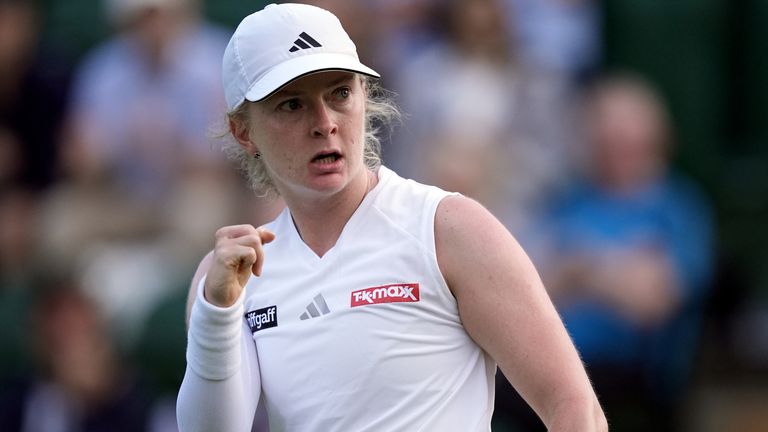 Francesca Jones of Great Britain at Wimbledon