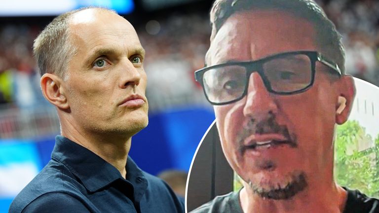 Gary Neville have his verdict on England, Thomas Tuchel and responded to Cristian Romero