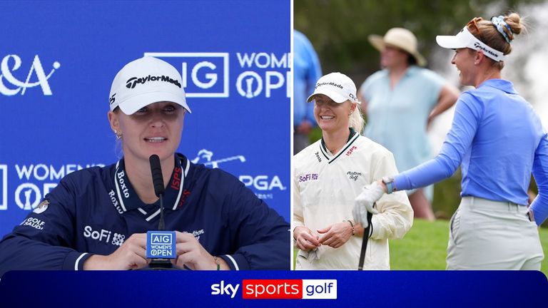 Speaking ahead of the AIG Women's Open, Charley Hull claims she doesn't see Nelly Korda as her rival due to the fact she's yet to lift a major title.