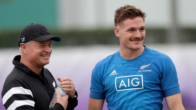 Grant Fox (pictured left with George Bridge) enjoyed a decorated career with the All Blacks before entering coaching.