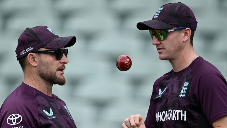 Brendon McCullum and Harry Brook