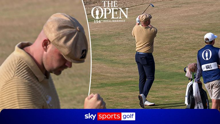 Harry Hall got an eagle on the second hole, after chipping in from 60 yards