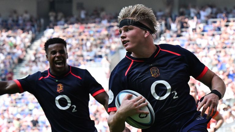 Henry Pollock scores a hat-trick against Fiji
