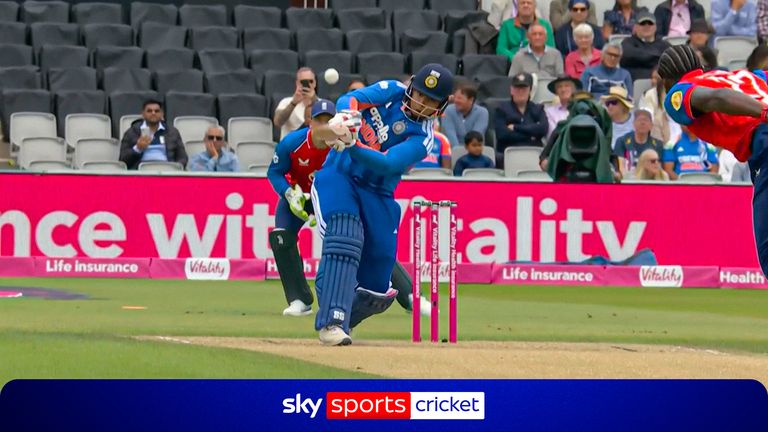 Vaibhav Sooryavanshi's first-ever SIX in international cricket!