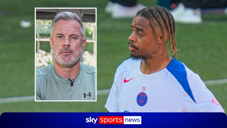 Liverpool transfer latest: Jamie Carragher confused by interest in Bradley Barcola