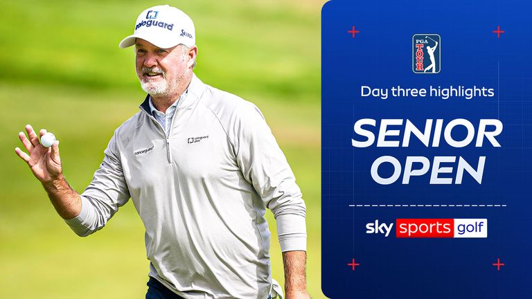 Jerry Kelly at during the third round of the ISPS HANDA Senior Open on the Kings Course at Gleneagles