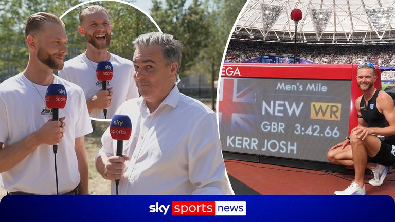Kerr reveals he celebrated breaking the mile world-record by going for another run! 