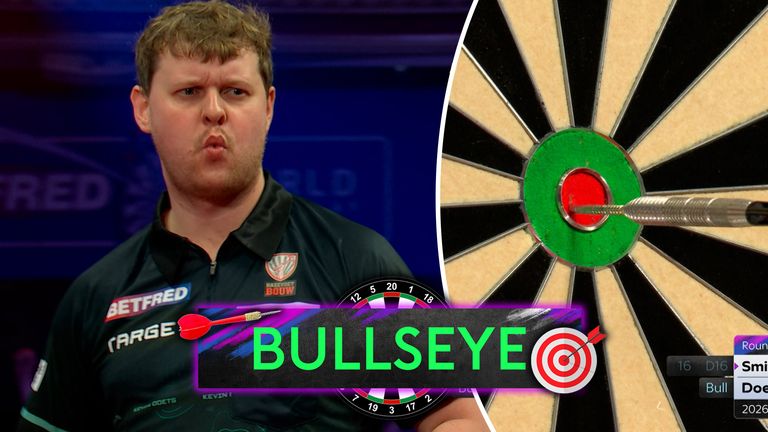 World Matchplay: Huge bullseye 161 finish from Kevin Doets