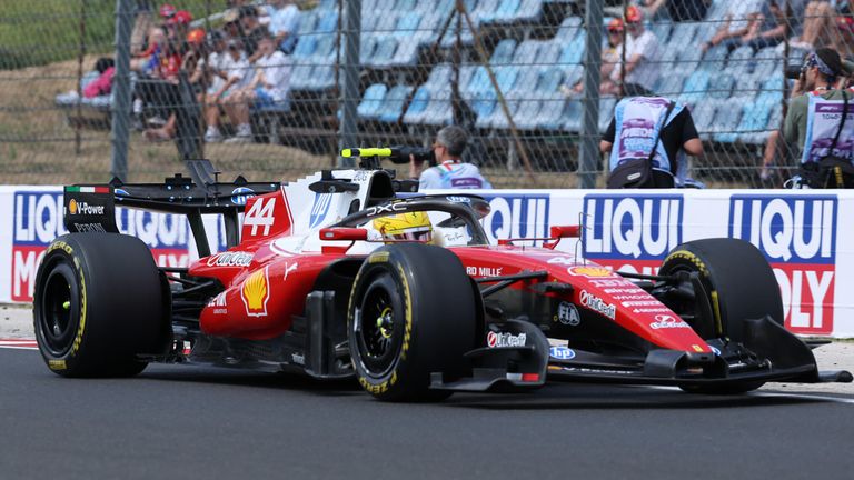 July 24, 2026, Hungaroring, Budapest, FORMULA 1 AWS HUNGARIAN GRAND PRIX 2026 , in the picture Lewis Hamilton (GBR), Scuderia Ferrari HP Photo by: Milan Klemenc/Hasan Bratic/picture-alliance/dpa/AP Images