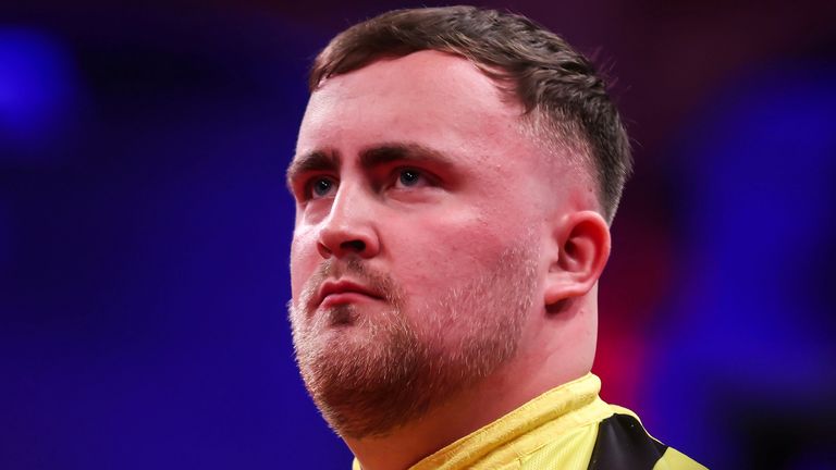 Luke Littler at the World Matchplay