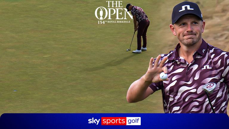 Matt Wallace hit three birdies through six holes to tie in second place at four under par
