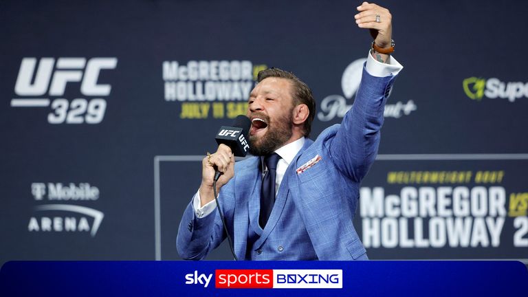 McGregor busts into song before physical face-off!