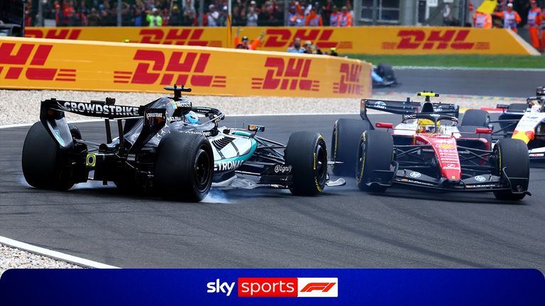 On the F1 Show, David Croft questions whether Lewis Hamilton should have been given a five-second penalty for colliding with George Russell on the opening lap of the Belgian Grand Prix.