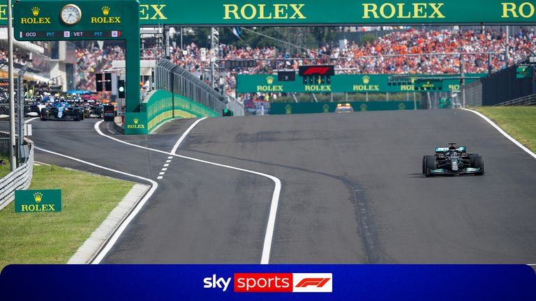On this day in 2021, Lewis Hamilton was the only driver to line up on the grid in Hungary, while the rest of the field pitted for slick tyres.