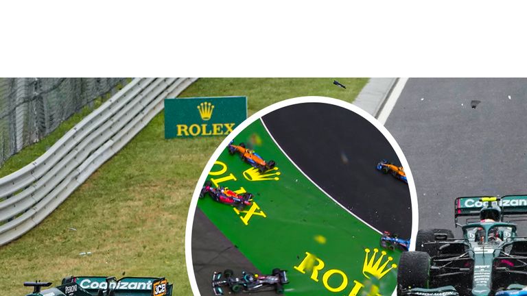 The first lap of the 2021 Hungarian Grand Prix saw several drivers crash into one another.