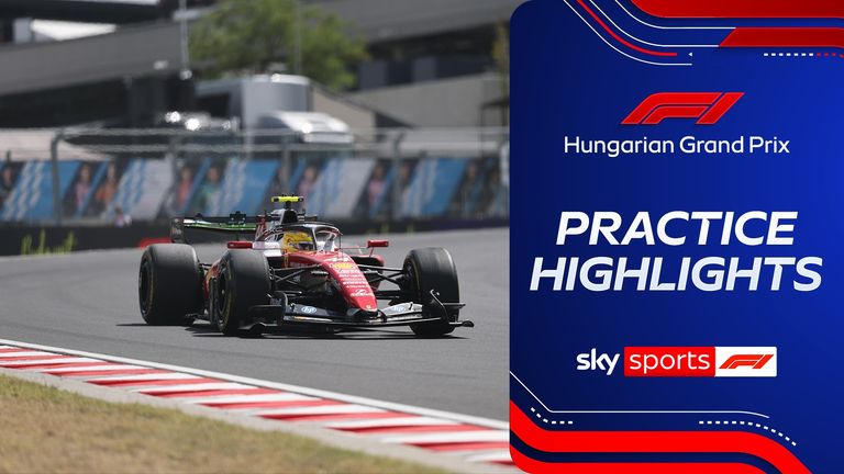 Highlights from Friday's practice sessions at the Hungarian Grand Prix.