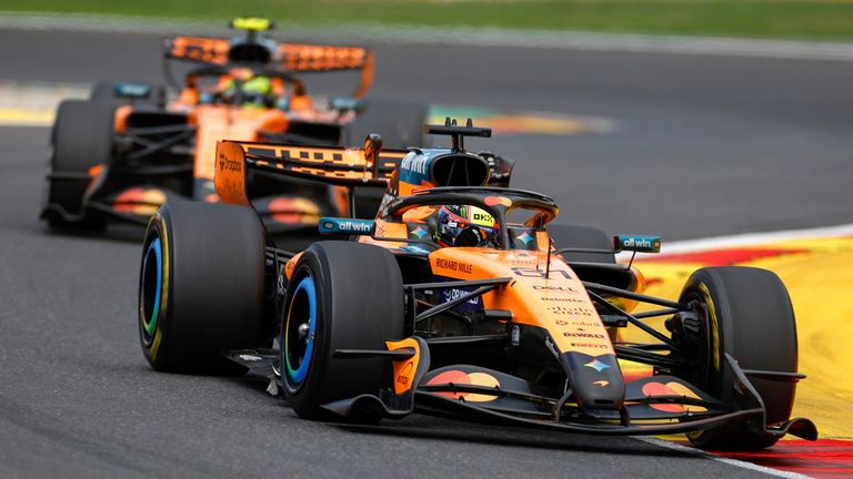 Spa Francorchamps: Motorsport: FIA Formula One World Championship, Grand Prix of Belgium, Belgium, Spa Francorchamps, GP, on July 19, 2026, (Photo by Hoch Zwei) 81 PIASTRI Oscar (from), McLaren F1 Team MCL40, action 01 NORRIS Lando (gbr), McLaren F1 Team MCL40, action Photo by: HZ/picture-alliance/dpa/AP Images