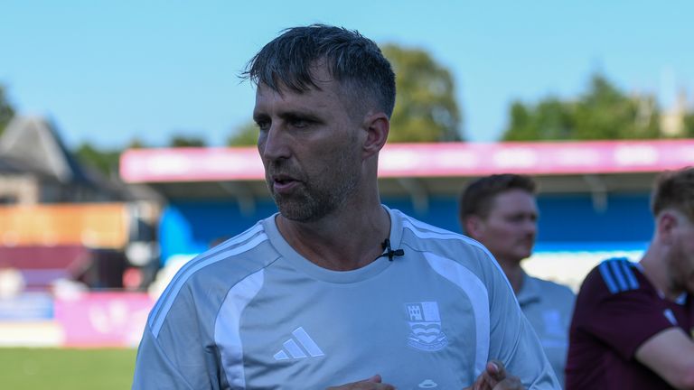 Paul Johnson has been in charge of Farnham Town since November 2022 (Image: Farnham Town FC)
